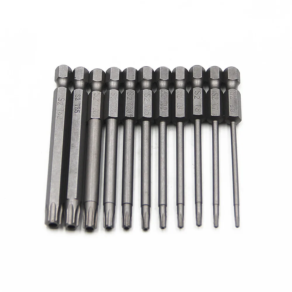 

Cross-border selling 50-75- 100mm hollow Meihua lengthen S2 bit hexagonal shank screwdriver set