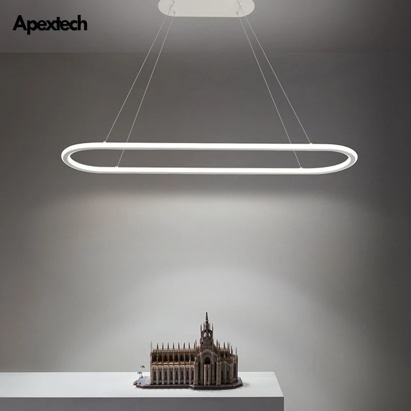

Aureole LED Pendant Lights Minimalist Design Ceiling Chandeliers Lighting Dining Room Hanging Light Restaurant Suspension Lamp