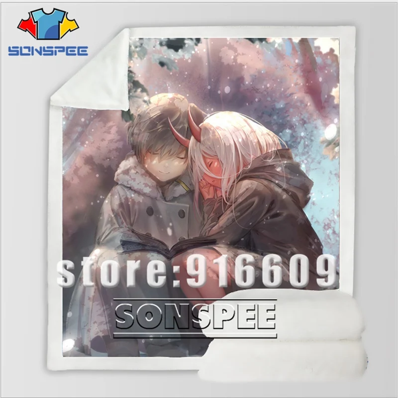 25 DARLING in the FRANXX Zero Диван Постельные принадлежности бархат узорчатый офис Harajuku зимнее теплое Покрывало Постельное белье путешествия одеяло Стёганое одеяло - Цвет: 25