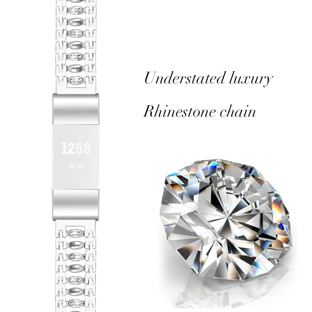 SL Новые Ремешки для наручных часов Замена Bling металлический браслет из нержавеющей стали ремешок для умных аксессуаров повседневные Ремешки для наручных часов - Цвет: SL