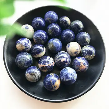 

Natural Gemstone Blue Sodalite Sphere Crystal Globe Ball Chakra Healing Reiki Natural Sones and Minerals