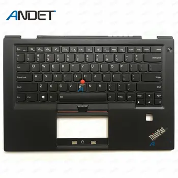 

Refurbished for Lenovo ThinkPad X1 Carbon Gen 4th 2016 20FB 20FC Palmrest Upper Case Keyboard US Backlit 01AV154 01AV193