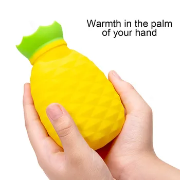 

New Pineapple Shape Silicone Hot Water Bottle Hand Warmer Winter Warming Bag 200ml DC112
