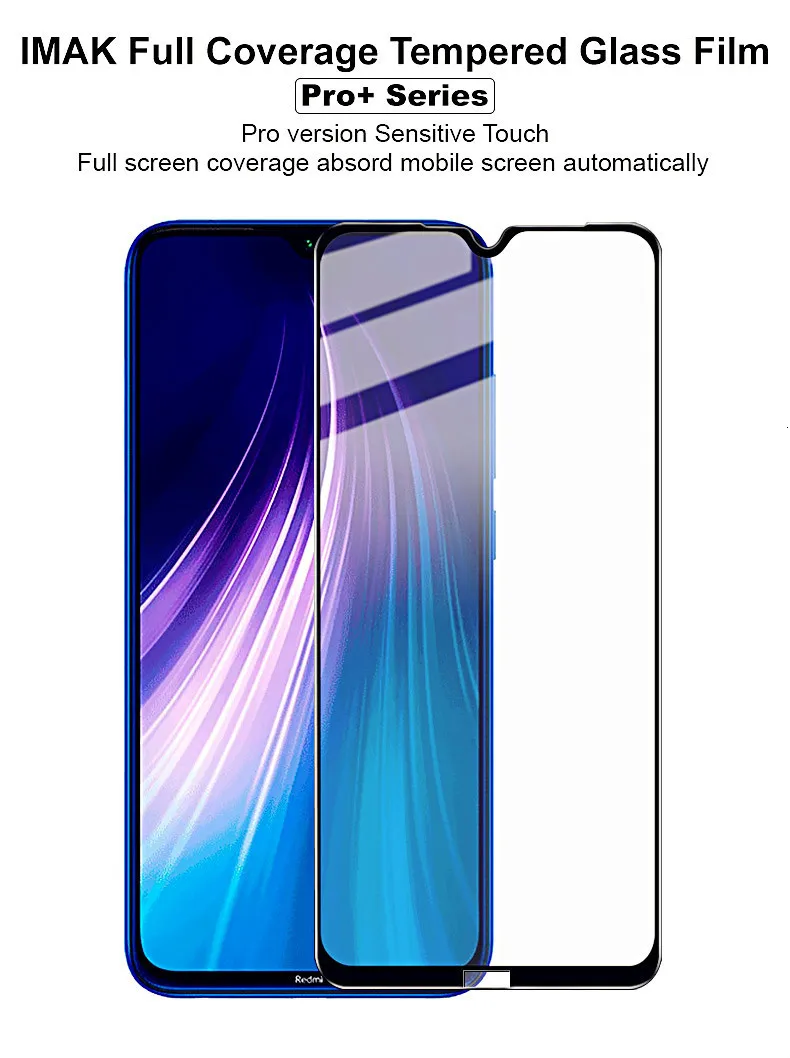 IMAK Для Xiaomi Redmi Note 8 Pro закаленное стекло Pro+ версия полное Goverage Защитное стекло для экрана для Xiaomi Redmi Note 8