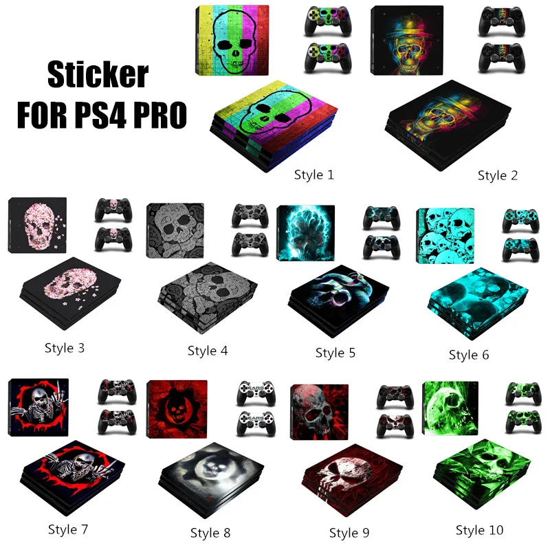 

Protective Vinyl Skin Sticker Cover For PS 4 Console + 2 Controller Skin For Ps4 Pro Slim Decal Game Accessories