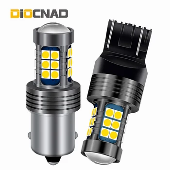 

1x Car LED Brake Light Bulb W21/5W W21W P21/5W BAY15D BA15S P21W For lada vesta granta niva 4x4 vaz 2107 2106 2109 2112 2114
