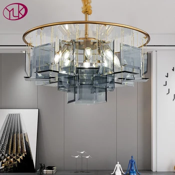 

New Modern Round Gold Luxury Crystal Chandelier Lighting For Living Room Bedroom LED Lamps Home Lighting Indoor Light Fixtures