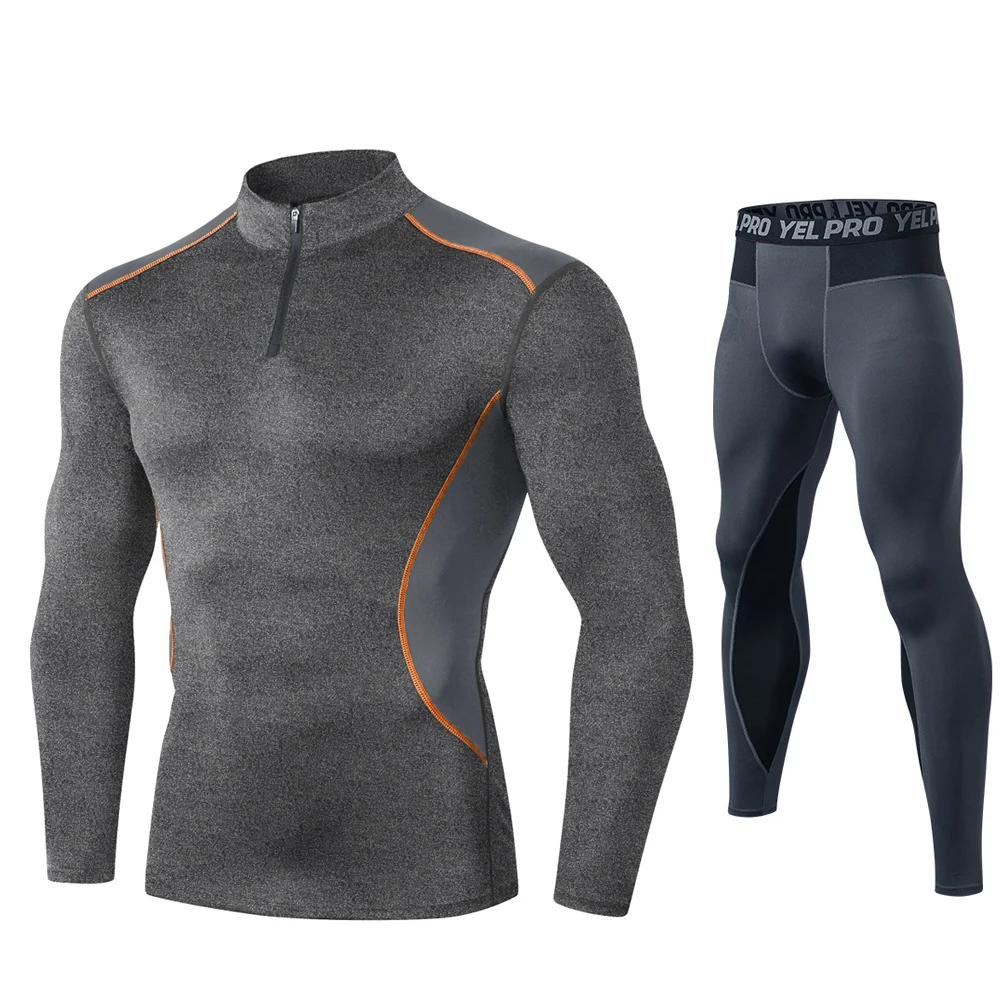 Koop Fanceey Hoge Kraag Winter Thermo Ondergoed Thermische Mannen Lange Onderbroek Thermische Kleding Rashgard Kit Sport Compressie Ondergoed