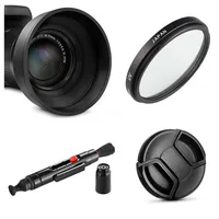 limitX UV Filter Lens Hood Cap Cleaning Pen For Sony HX400V HX350 HX300 H400 RX10 IV III II Digital Camera 1