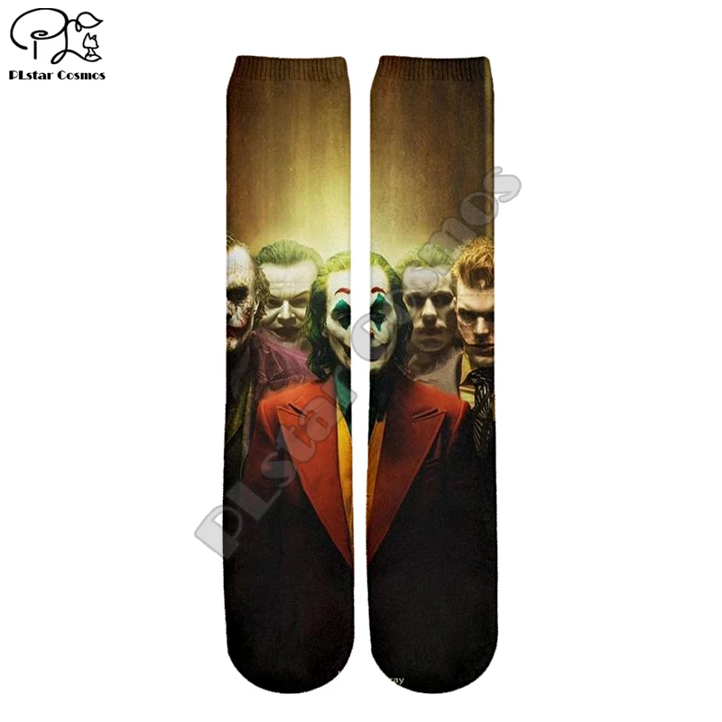 PLstar Cosmos Joker Joaquin Phoenix, разноцветные, унисекс, новая мода, 3 Dfull, принт, для женщин, мужчин, мальчиков и девочек, классные, теплые, хлопковые носки, S-3 - Цвет: 4