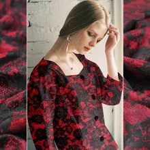 Готическая картина свиток импортные жаккардовые льняные шелковые ткани для платья telas tissu bazin riche getzner tissus au метр tecido DIY