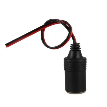

Car Charger Power Cigarette Lighter Female Socket Black w Cable
