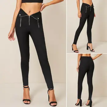 

Women Pencil Skinny Slim Jeans Pants High Waist Stretch Casual Trousers Leggings /BY