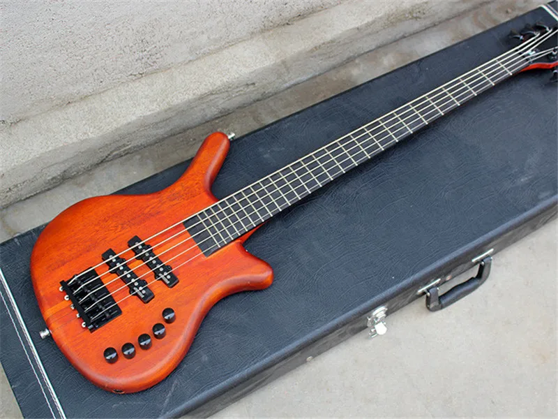 

5 strings electric bass guitar Neck through body Rosewood fingerboard Active pickups Provide customized service