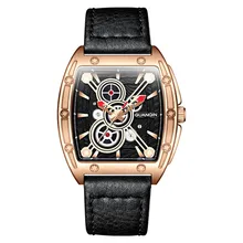 Мужские часы GUANQIN Sapphire mężczyźni oglądać najlepsze marki luksusowe biznes fajne biegów zegar kwarcowy człowiek Sport skórzany zegarek wodoodporny tanie i dobre opinie 20cm QUARTZ NONE 5Bar Sprzączka CN (pochodzenie) STAINLESS STEEL 11mm SZAFIROWY KRYSZTAŁ Kwarcowe zegarki Papier Skórzane