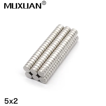 

20/50/100/200/500pcs Rare Earth Magnets Diameter (code number:5 2) Small Round Magnets Fridge Permanent Neodymium Magnets