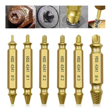 

Damaged Screw 4341 Extractors Drill Bits Set Stripped Broken Bolt Removers High-speed Steel Disassemble Stud Guide Breaker