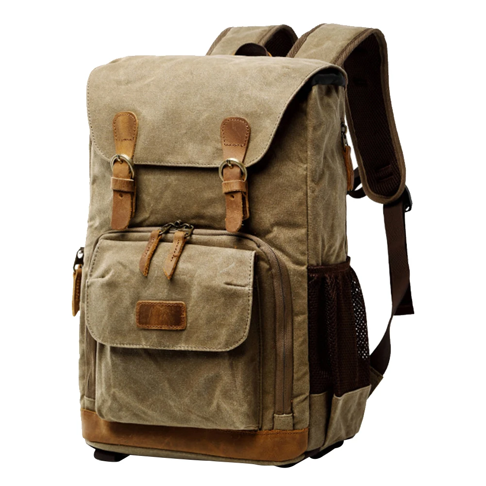 

Camera Backpack SLR DSLR Lens Professional Organizer Waterproof Anti-shock Bag Canvas Accessories Storage Travel Large Capacity