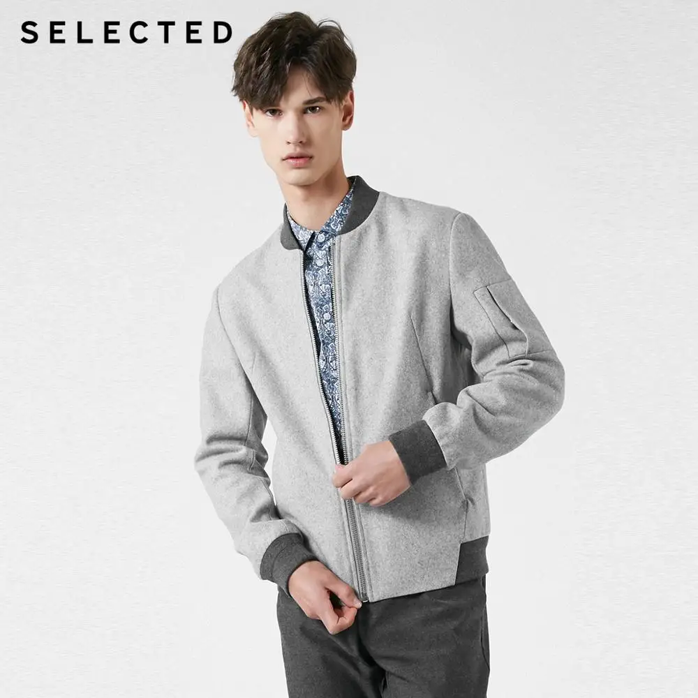 SELECTED Men's Woolen Baseball Collar Outwear Coat New Autumn Wool Overcoat S | 419127511 SELECTED Men's Woolen Baseball Collar Outwear Coat New Autumn Wool Overcoat S | 419127511