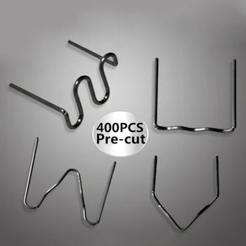 

400pcs/Set Staples Wave Hot Stapler Pre-Cut For Plastic Damaged Bumper