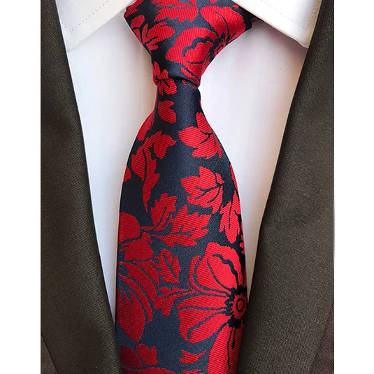 Роскошные мужские галстуки Классические Цветочные Пейсли 8 см свадебные галстуки жаккардовые плетёные шелковые мужские галстуки для вечерние аксессуары - Цвет: YU-B06