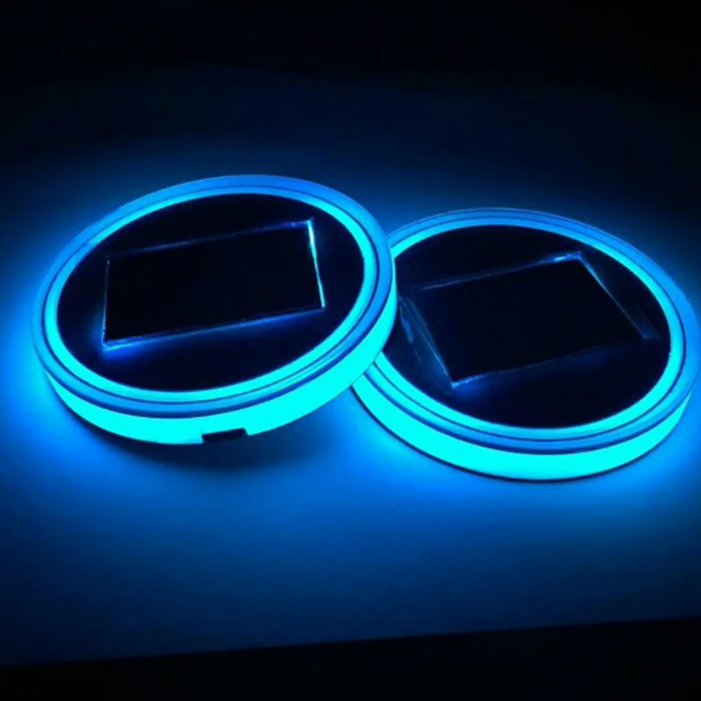 Coaster Cup Mat Luminous Cup Holder Cover Decoration 7 Colors 6.8cm Universal Cup Bottom Pad