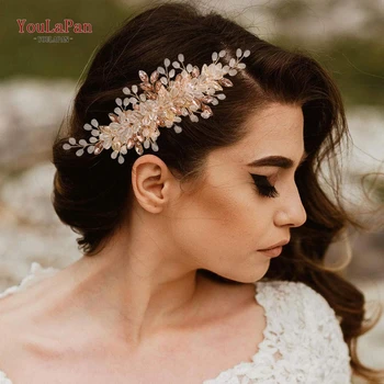 

TOPQUEEN HP317 Fashion Headdress Bridesmaid Side Comb for Bride Handmade Crystal Hair Pins Hair Accessories Rhinestone Hair Clip