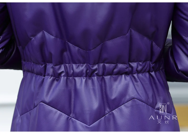 Куртка из натуральной кожи, пальто из овчины, женская одежда, натуральная кожа, утиный пух, зимнее пальто, женская парка 76p9221 YY2309