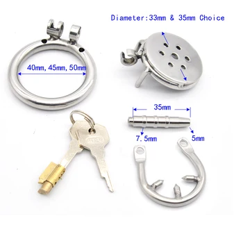 Super Small Cock Cage, Prevent Extramarital Sex,Stainless Steel Male Chastity Device,Penis  Ring Lock,Chastity Belt,Sex Toy,A399 2