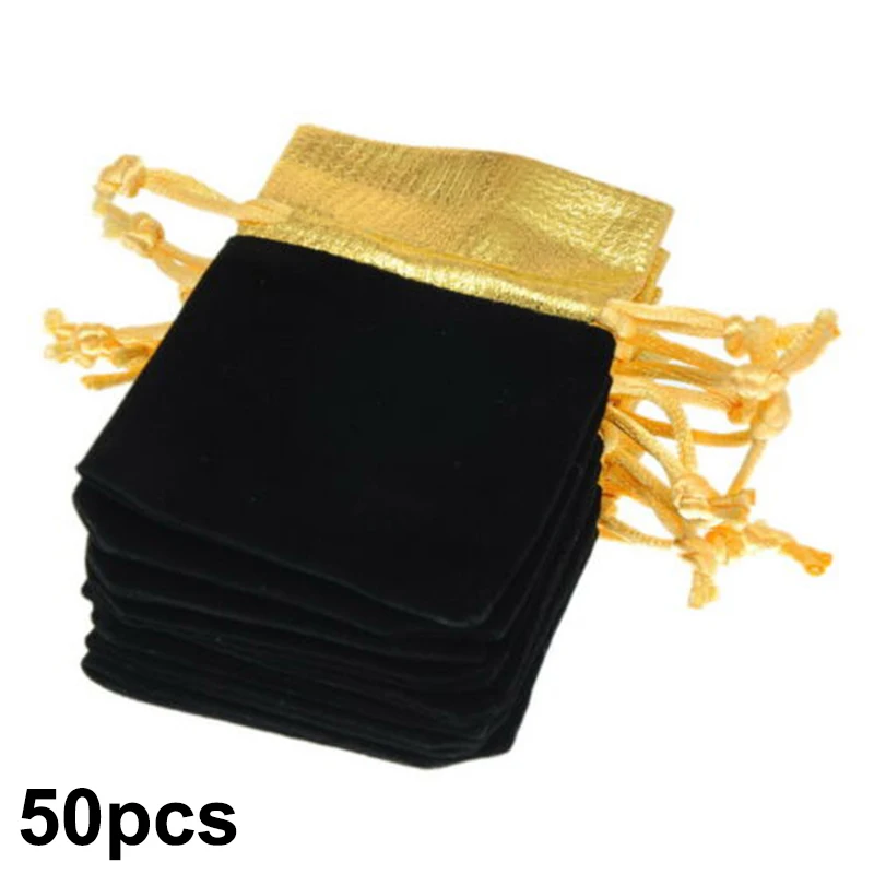 50 шт./компл., органайзер, хранилище, сумочка, косметичка Drawstring макияж Чехол бархат белье холщовые сумки для багажа для свадебных сувениров