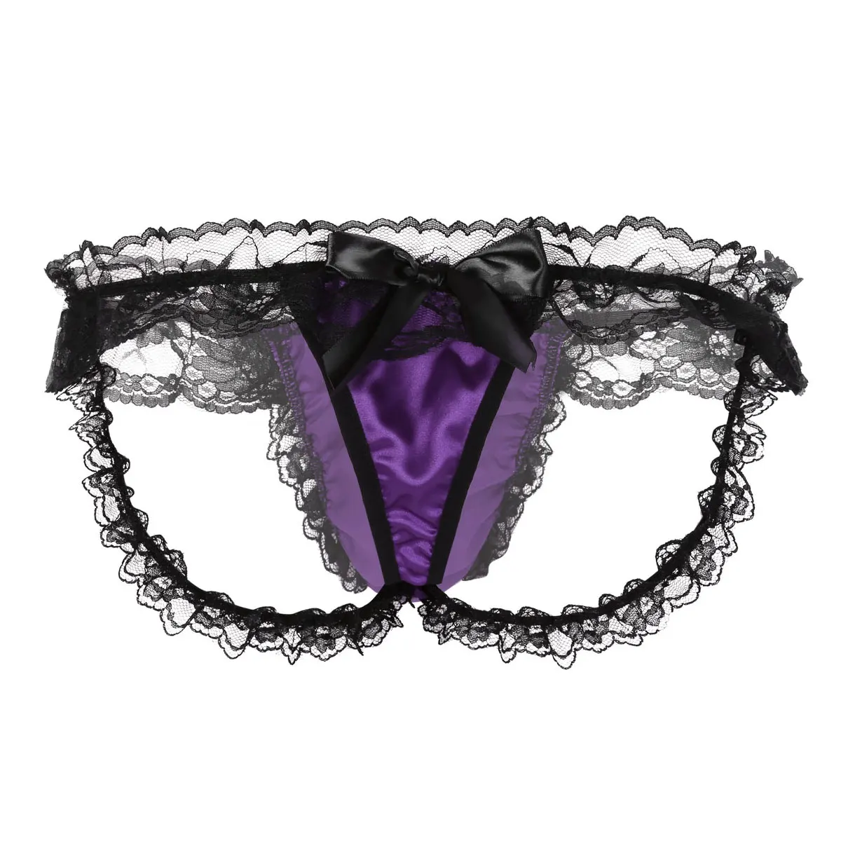 2020 Mens Hot Sissy Floral Lace Panties Transparent Gay Sexy Lingerie Men Underwear Male Bikini Briefs Underwear for Nightwear men in underwear