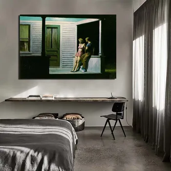 

Edward Hopper Summer Evening Wall Art Canvas Painting Posters Prints Modern Painting Wall Pictures For Living Room Home Decor