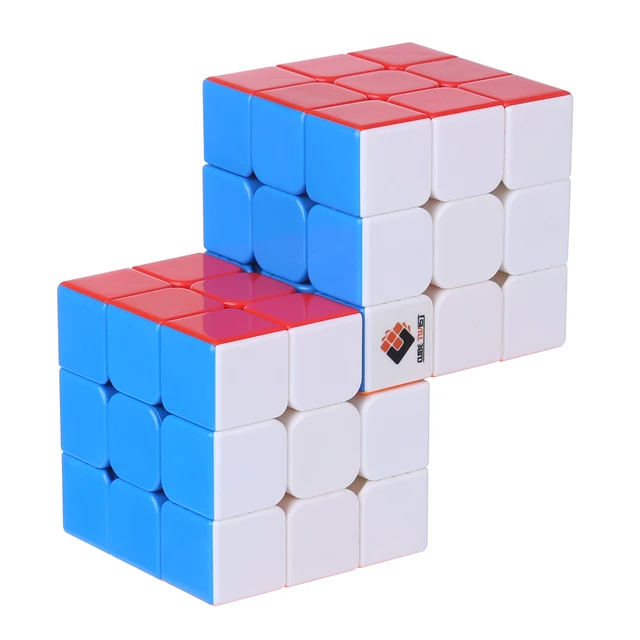 new Cube Twist Double 3x3 Conjoined Magic Cube Speed Cube Puzzle Toy for kids boys gift - Colorful 6