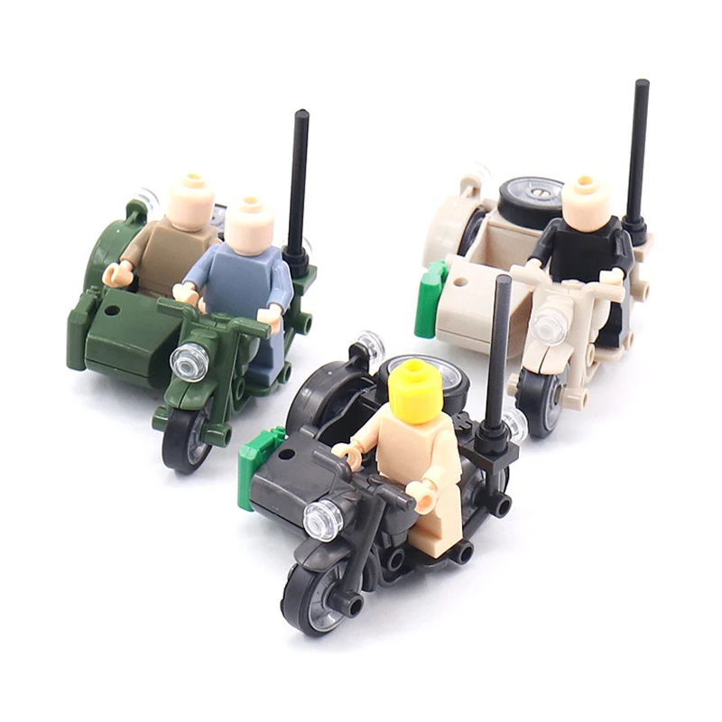 

High Quality Military Building Blocks Bricks Tricycle Small Particles Assembled Blocks Toy for Children Early Learning Kids Toy