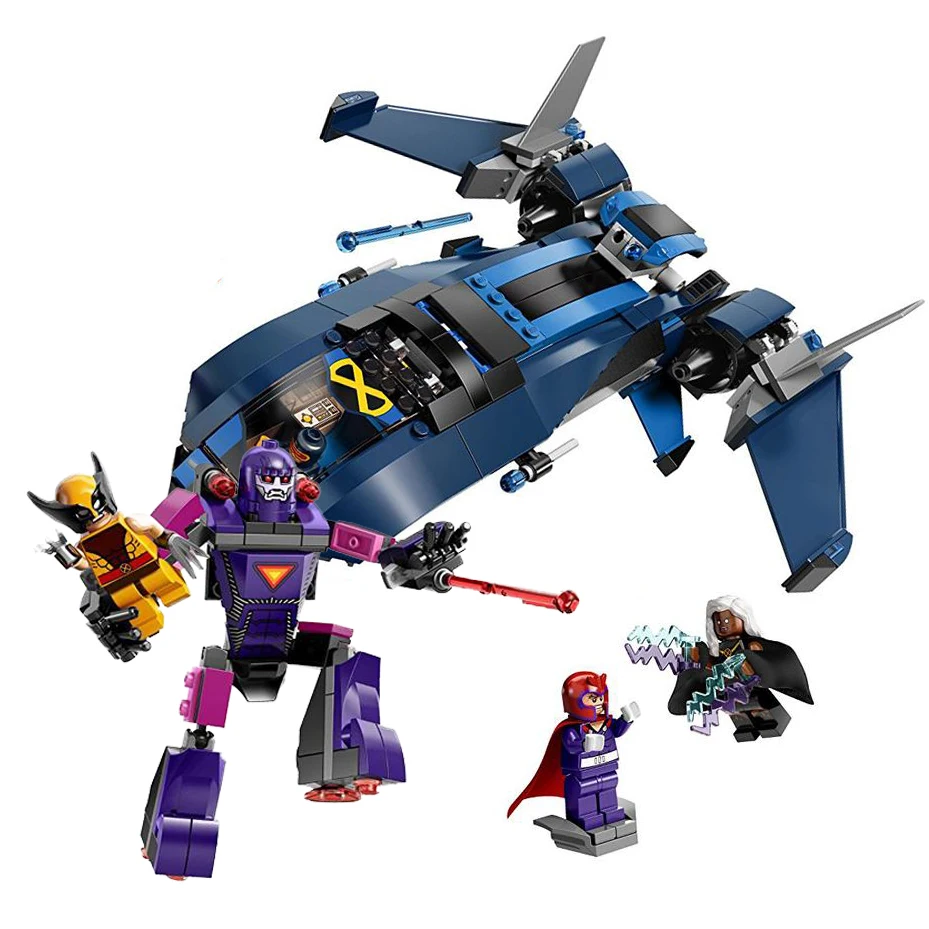 

X-Men vs The Sentinel Model Building Blocks Compatible With Legoinglys Marvel Avengers Super Heroes Toys Boy Birthday Gift