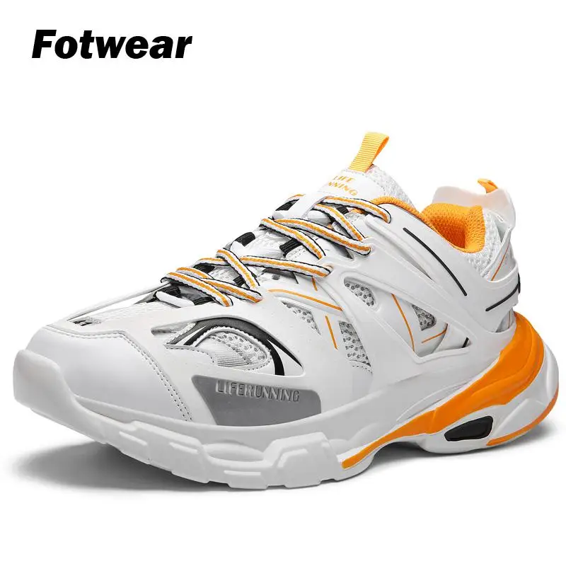 

Men Instageram style sneakers Men's casual shoes Mesh Lightweight shoes Responsive Cushioning resilient Women fashion sneakers