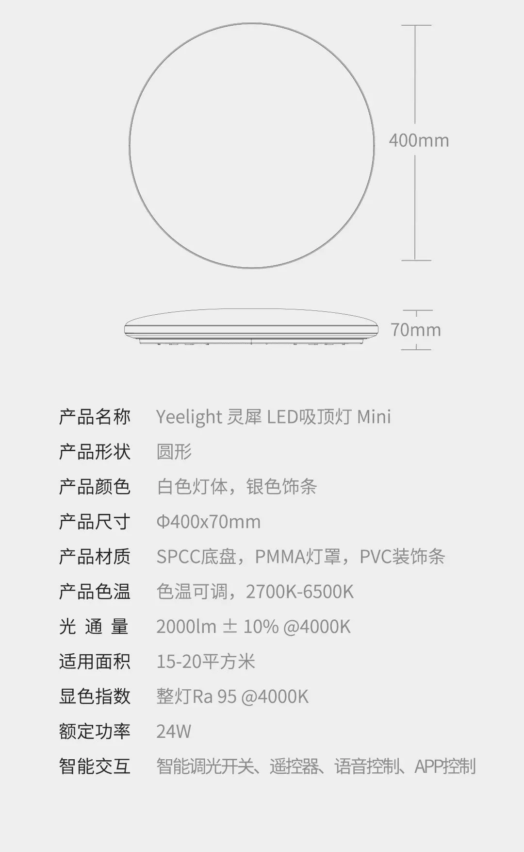 Обновленный двухсторонний Xiaomi Yeelight Light набор оптического волокна тонкий дизайн Mijia Smart APP XIOMI Mihome умный контроль для дома