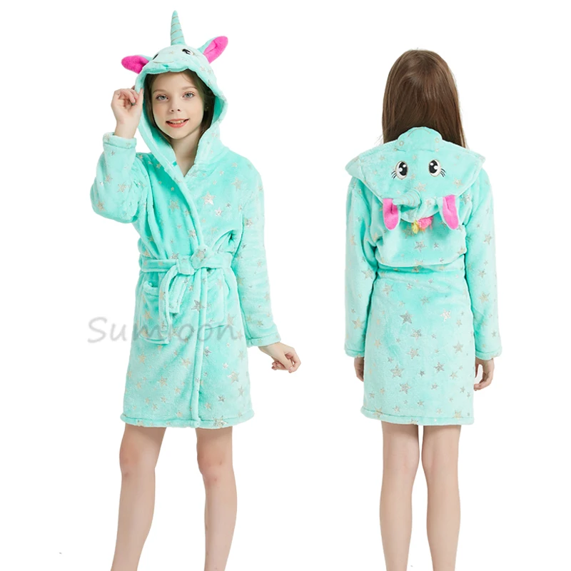 Kigurumi Kinderen Badjas Meisjes Nachtjapon Eenhoorn Capuchon Badjassen Voor Jongens Meisjes Kleding Nachtjapon Kinderen Nachtkleding Nachtkleding