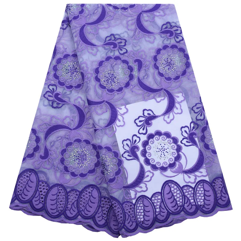 Kalume Лидер продаж африканская чистая молочная шелковая кружевная ткань два цвета