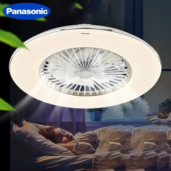 Cheap Panasonic LED Ceiling Fan Light With Dimming Remote Control Big Size 23 Inch Room Bedroom Living Room Fan Lamp