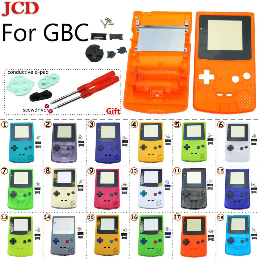 Набор JCD 8 для GBC Ограниченная серия Замена корпуса игровой консоли Gameboy полный