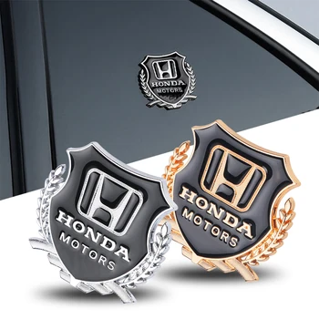 

2PCS Car Side Body window 3D metal motors Emblem Sticker for Mugen Power Honda Civic Accord CRV Hrv FIT CITY Jazz accessories