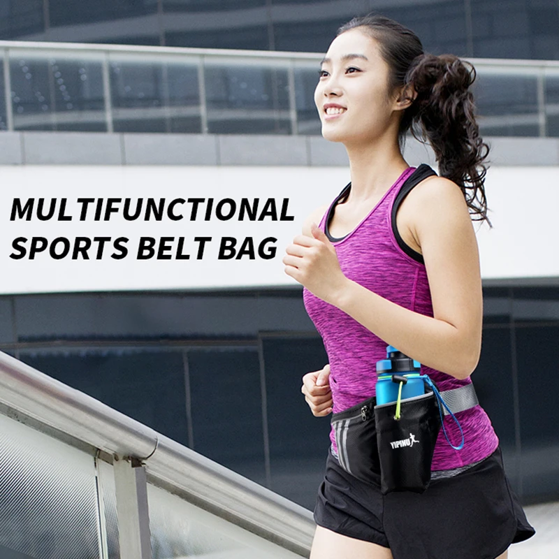 Running Belt Bag Trailing For Phone Holder Sport Fanny Pack Men Woman Fitness Waterproof Waist Pack With Water Bottle Gym Bags