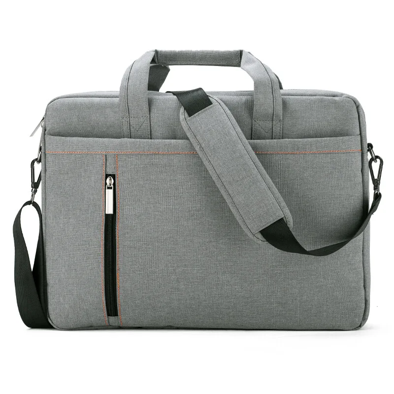 Поперечная граница для деловых мужчин Портативная сумка на плечо 15,6-дюймовая сумка для ноутбука настраиваемые, с логотипом