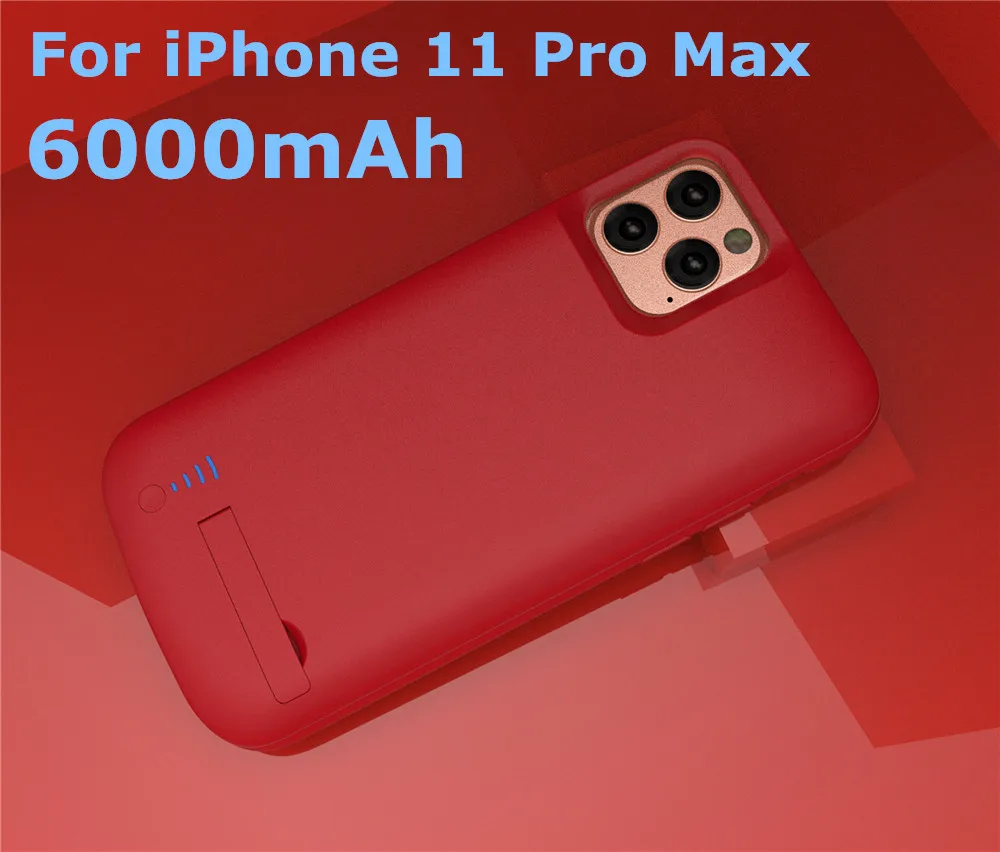 NTSPACE для iPhone 11 Pro Аккумулятор max зарядное устройство Чехлы резервного питания банк ударопрочный зарядный чехол для iPhone 11 Pro power Case - Цвет: 6000mAh 11 Pro Max