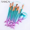 10/11pcs Makeup Brushes Kit maquiagem maquillaje New Mermaid Foundation Eyebrow Eyeliner Cosmetic makeup Brushes 1