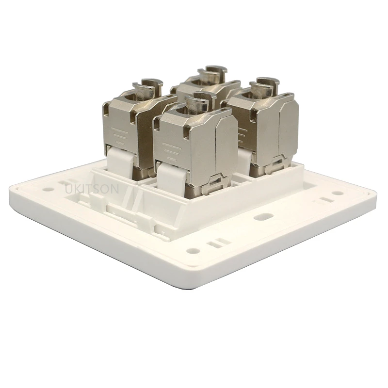 4 Ports CAT6A RJ45 Faceplate pic 2