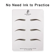 5/10 шт. без чернил Татуировка Кожа лист пустой плотная ткань для иглы татуировки для перманентного макияжа бровей мануального татуажа бровей машина комплект поставки