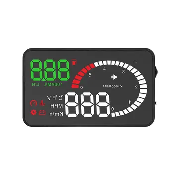 

Hot Windshield Projector Head Up Display Electronic Accessories Universal OBD2 ABS Speedometer Car Hud Auto Overspeed Warning HD