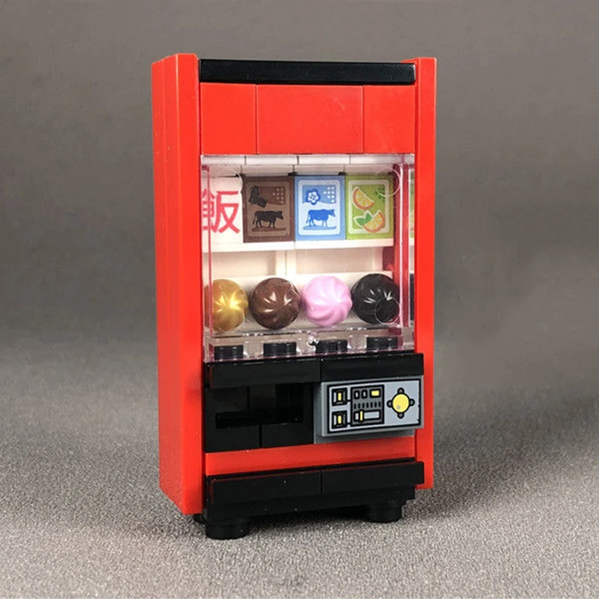 Single Vending Machine Legoings City Street View Accessories Building Blocks MOC Brick Children DIY Kit Toy Gift (1)